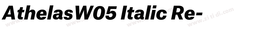 AthelasW05 Italic Re字体转换